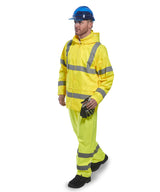 Hi-vis rain jacket (H440) — lifestyle