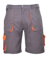 Portwest Texo contrast shorts (TX14) — Grey/Orange