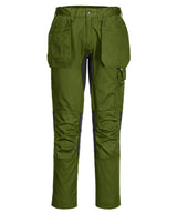 WX2 stretch holster trousers (CD883) slim fit — Olive Green