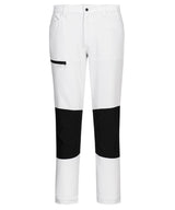 WX2 stretch work trousers (CD886) slim fit — White