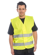 Hi-vis two-band vest (C474) — lifestyle