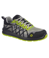 Portwest Composite lite ECO safety trainers (FC08) — Black/Yellow