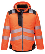 PW3 Hi-vis winter jacket (T400) — Orange/Black