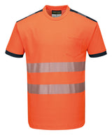 PW3 Hi-vis t-shirt (T181) — Orange/Black