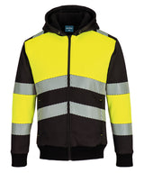 PW3 Hi-vis Class 1 winter hoodie (PW377) — Yellow/Black
