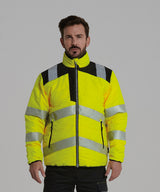 PW3 Hi-vis baffle jacket (PW371) — lifestyle