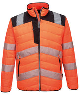 PW3 Hi-vis baffle jacket (PW371) — Orange/Black