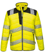PW3 Hi-vis baffle jacket (PW371) — Yellow/Black