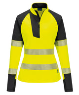 Women’s PW3 Hi-vis ¼-zip sweatshirt (T173) — lifestyle