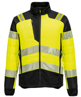 PW3 Hi-vis hybrid baffle jacket (T170) — Yellow/Black