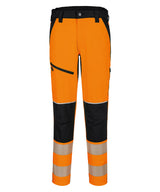 PW3 Hi-vis stretch trousers (T140) — Orange/Black