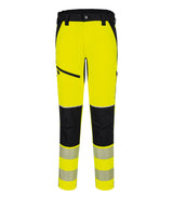 PW3 Hi-vis stretch trousers (T140) — Yellow/Black
