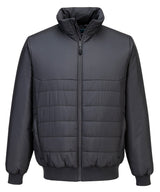 Professional insulated bomber (S609) — Grey