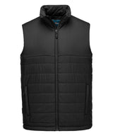 Professional insulated baffle gilet (S606) — Black