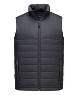 Professional insulated baffle gilet (S606) — Grey