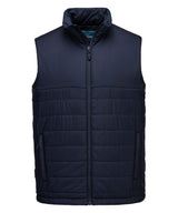 Professional insulated baffle gilet (S606) — Navy