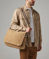 Vintage canvas despatch bag — lifestyle