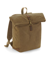 Heritage waxed canvas backpack — Desert Sand
