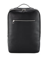 Tailored luxe PU backpack — Black