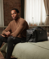 Tailored luxe PU wash bag — lifestyle