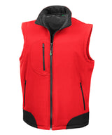 Softshell bodywarmer — Red/Black