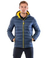 Urban snow bird hooded jacket — lifestyle