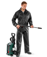 Core rain suit — lifestyle
