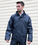 Core rain jacket — lifestyle