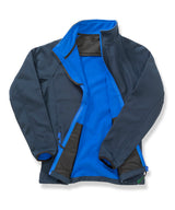 Women's Core printable softshell jacket — Navy/Royal
