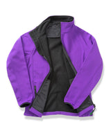Women's Core printable softshell jacket — Purple/Black