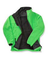 Women's Core printable softshell jacket — Vivid Green/Black