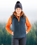 Women's printable softshell bodywarmer — lifestyle
