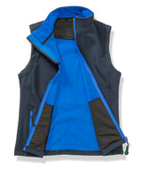 Women's printable softshell bodywarmer — Navy/Royal