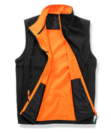 Printable softshell bodywarmer — Black/Orange