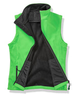 Printable softshell bodywarmer — Vivid Green/Black