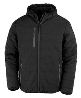 Recycled compass padded winter jacket — Black/Black