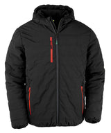 Recycled compass padded winter jacket — Black/Red