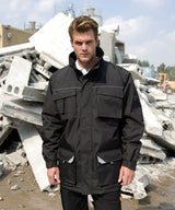 Work-Guard Sabre long coat — lifestyle