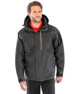 Denim texture rugged jacket — lifestyle