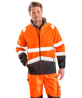 Printable safety softshell jacket — lifestyle