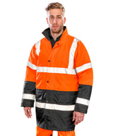 Motorway two-tone safety coat — lifestyle