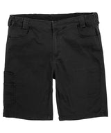 Super-stretch slim chino shorts — Black