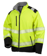 Printable ripstop safety softshell — Fluorescent Yellow/Black