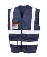Heavy duty polycotton security vest — Navy