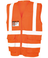 Executive cool mesh safety vest — Fluorescent Orange