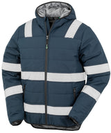 Recycled ripstop padded safety jacket — Navy