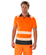Recycled safety polo — lifestyle