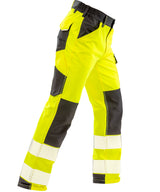 Safe-Guard recycled dynamic stretch safety trousers — Fluorescent Yellow