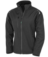 Women's recycled 3-layer printable softshell jacket — Black