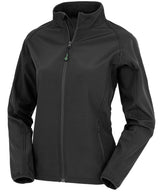 Women's recycled 2-layer printable softshell jacket — Black